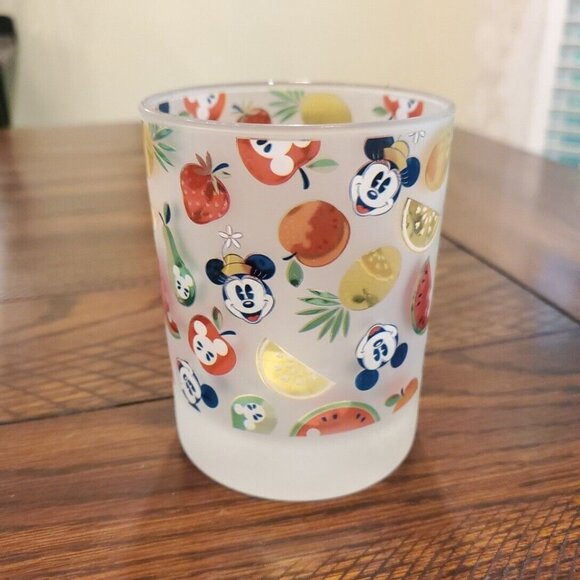Disney Frosted Tropical MICKEY MOUSE Pineapples Watermelon Fruit DOF Tumbler NEW - Picture 1 of 4